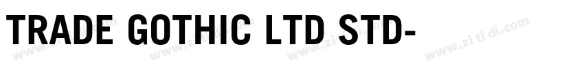 TRADE GOTHIC LTD STD字体转换